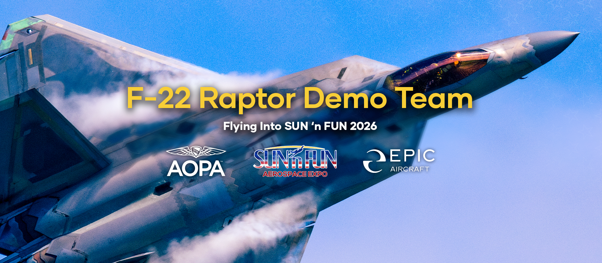 F-22 Raptor Demo Team Flying into SUN 'n FUN 2026