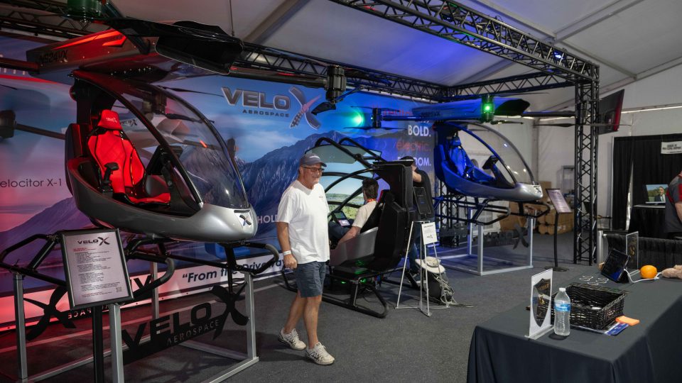 Velo Aerospace booth